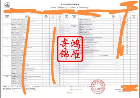 南京外国成绩单   图片